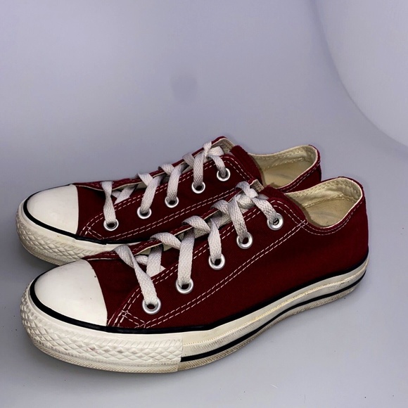 Converse Shoes - Converse Chuck Taylor All-Star Women 6 Men 4 OX Low-Top Shoe Dark Red M9691